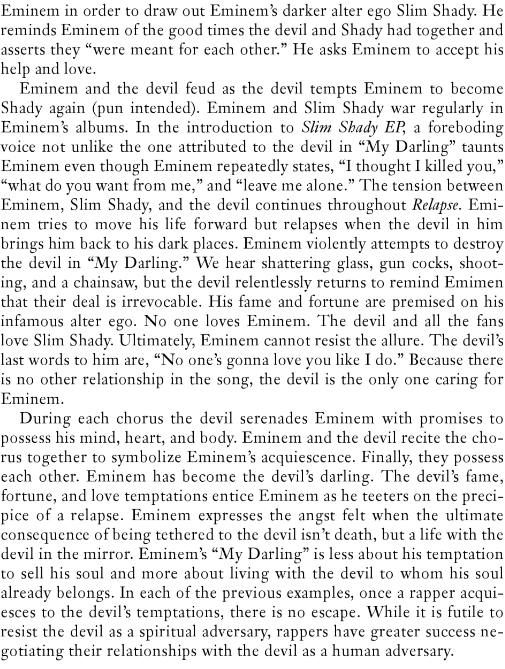 Eminem Having A Conversation With The Devil In His Song My Darling Page 1