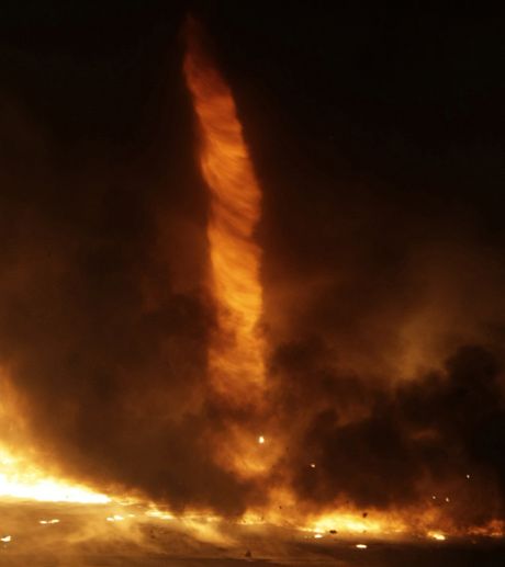 Rare Fire Tornado Captured On Film Page 1