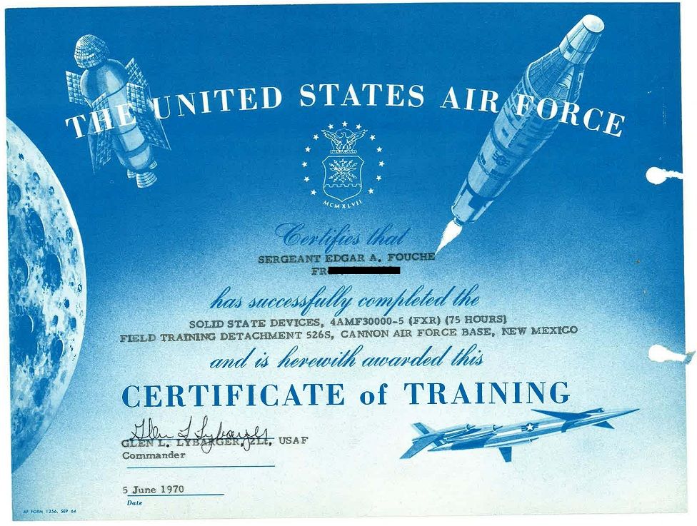job training certificate