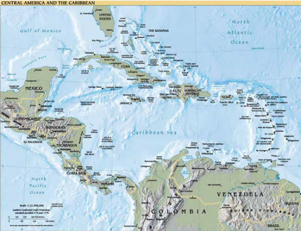 map of cuba and islands. Here is a map from an old CIA
