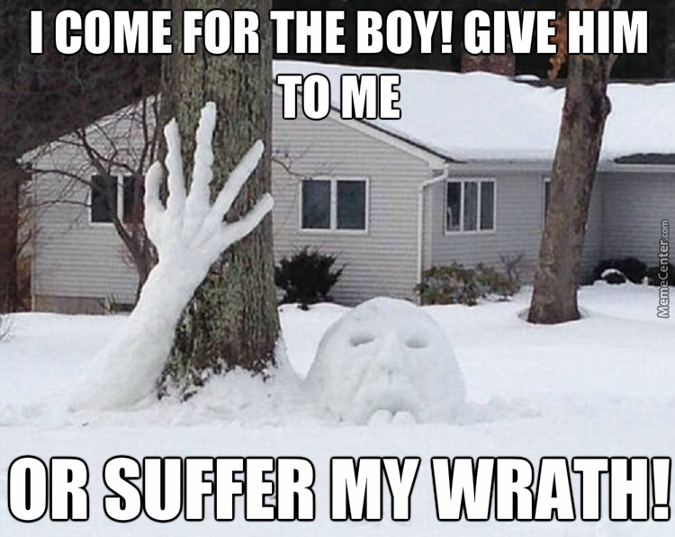 Here are some giggles for those of you "enjoying" the snow! 