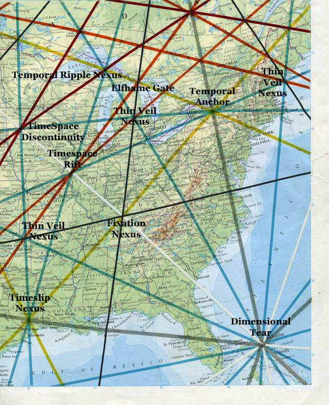 Ley Lines Map Texas - United States Map